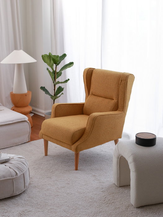 Atelier Del Sofa Klam - Silla Alada Mostaza